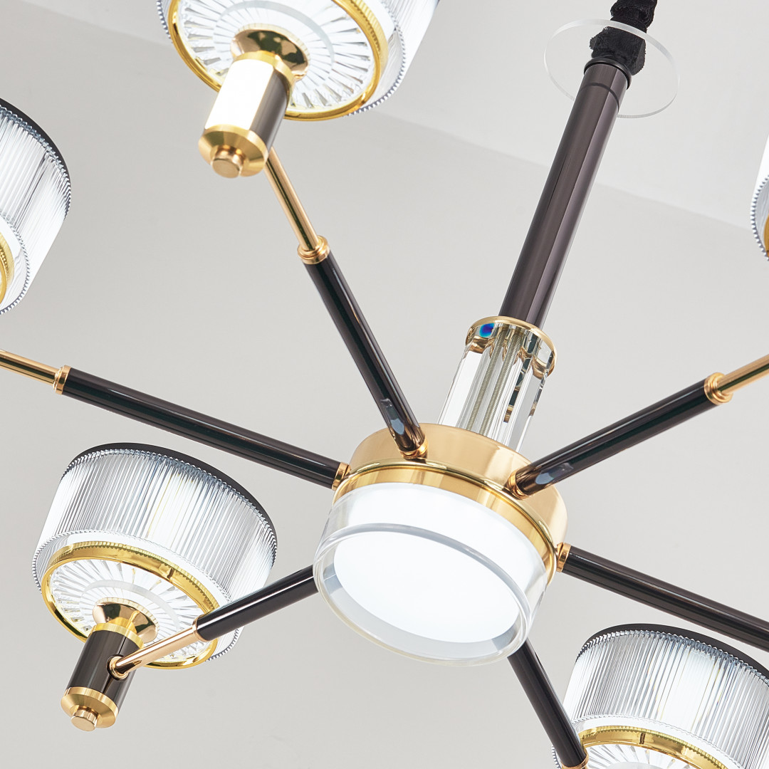 Подвесная люстра Arte Milano Neapolis 276210/6 BK/GD