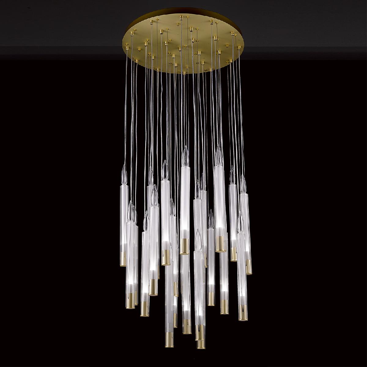 Подвесной светильник Delight Collection Candle P68094-25 brass