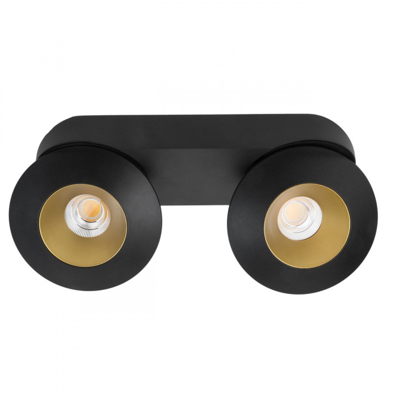 Накладной светильник LeDron KRIS SLIM 2 Black/Gold 00000015154