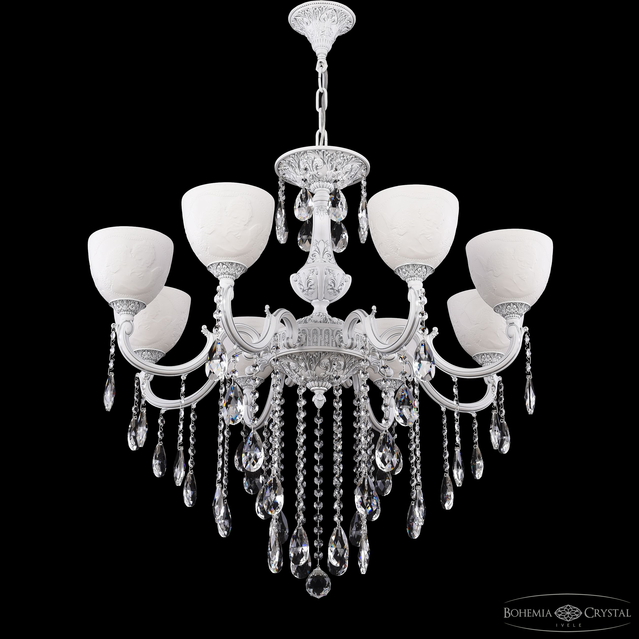 Подвесная люстра Bohemia Ivele Crystal AL78101/8/250 B WMN P1 U Angel