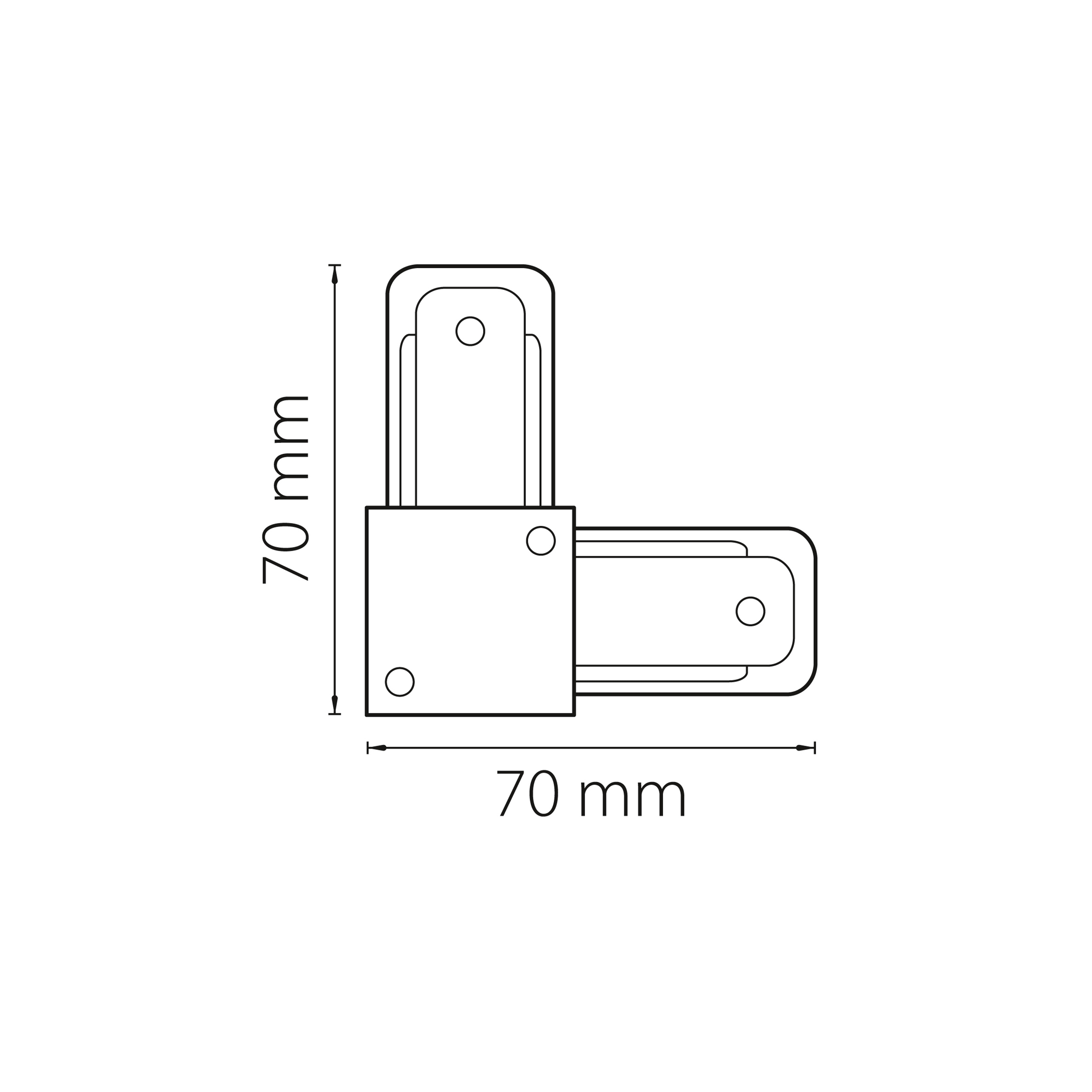 Коннектор L-образный Lightstar Barra 502129
