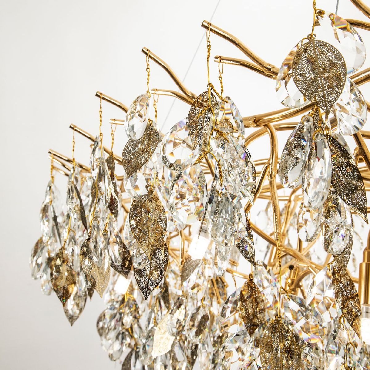 Подвесная люстра флористика Modestyle MS.2111.1600 GD