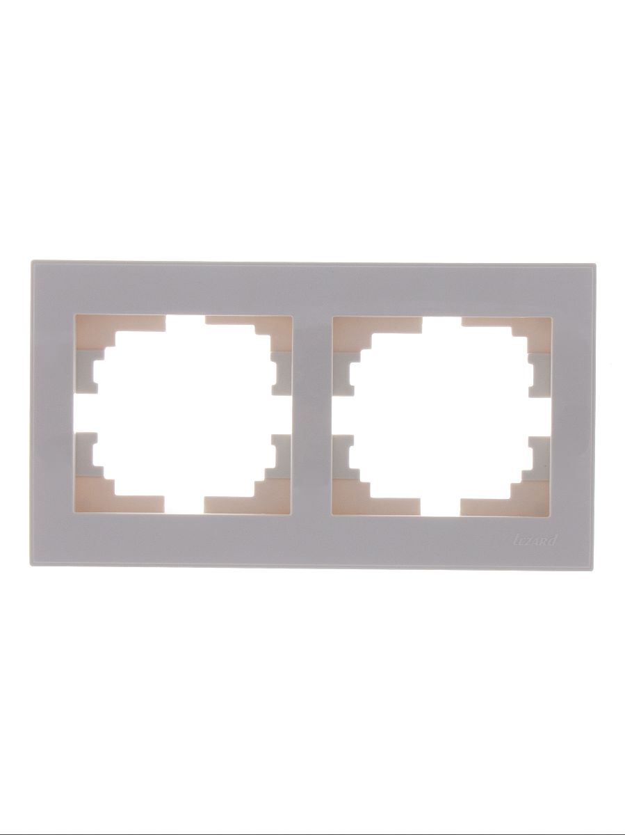 Рамка 2-местная горизонтальная Lezard Rain 703-0303-147