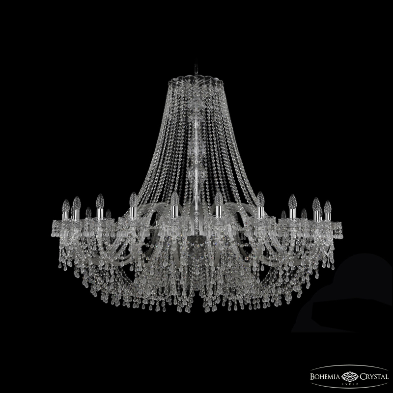 Подвесная люстра второго света Bohemia Ivele Crystal 1410/24/530 Ni V0300