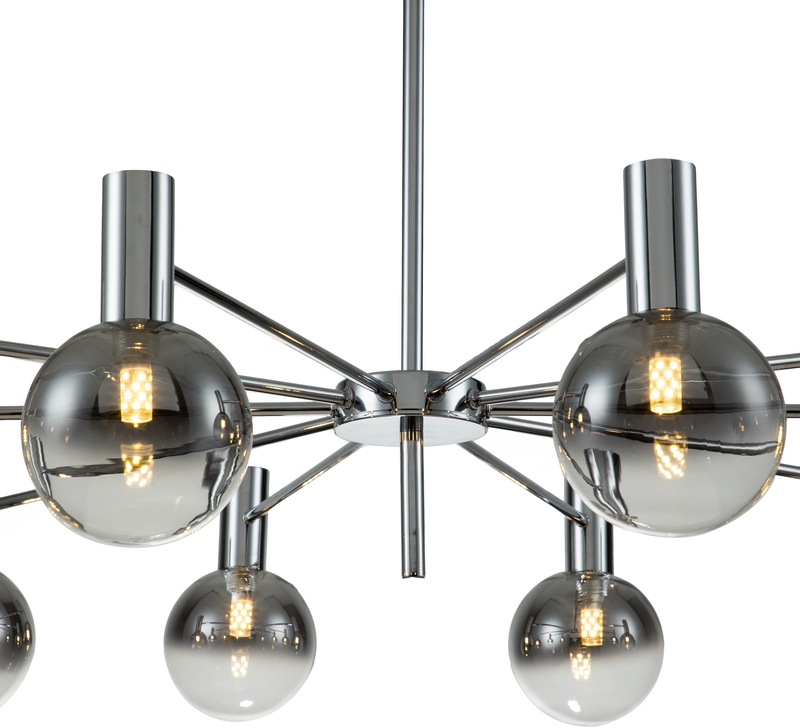 Люстра на штанге Indigo Collana 13015/10R Chrome V000225