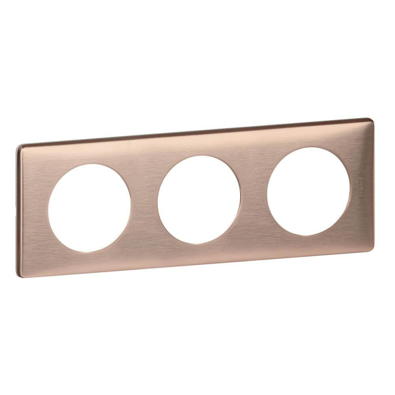 Рамка 3-постовая Legrand Celiane медь 068993