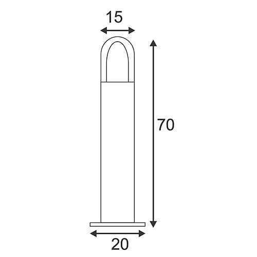 Уличный светильник SLV Rusty 229431