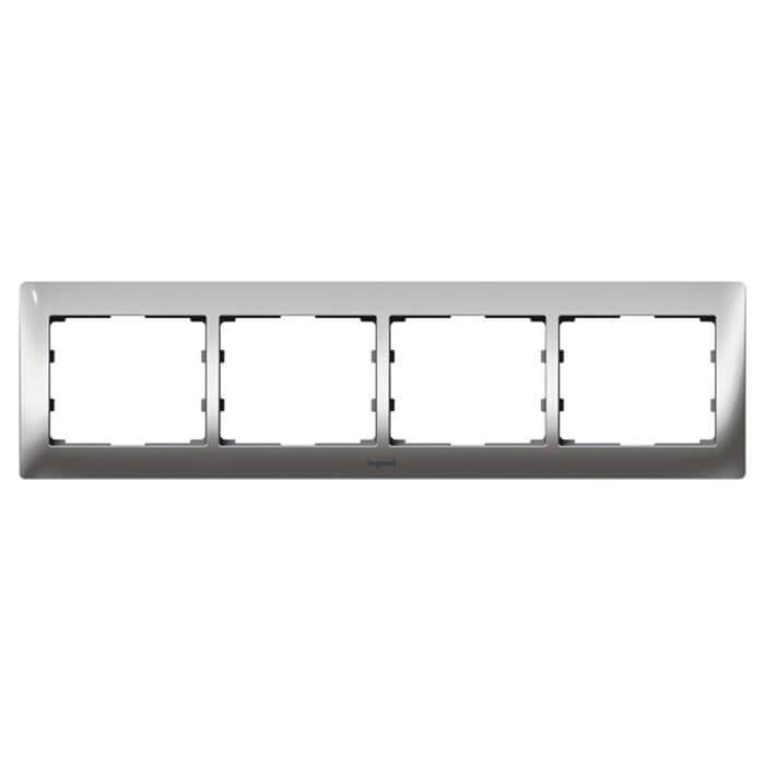 Рамка 4-постовая Legrand Galea Life хром 771934