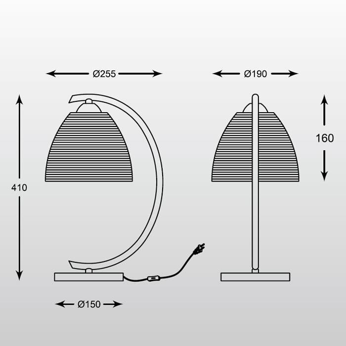 Настольная лампа Zumaline Pico MT9023-1S(SILVER)