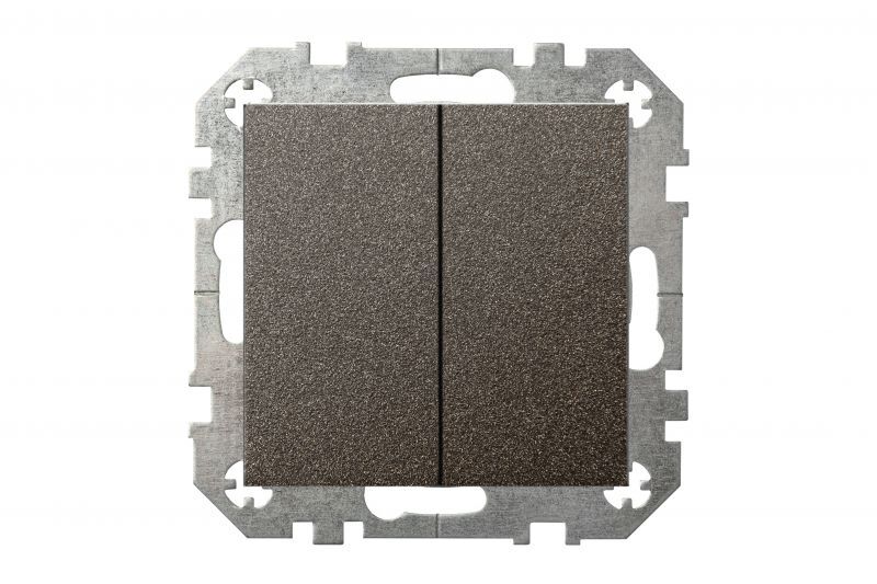 Выключатель двухклавишный Liregus Epsilon 28-1042