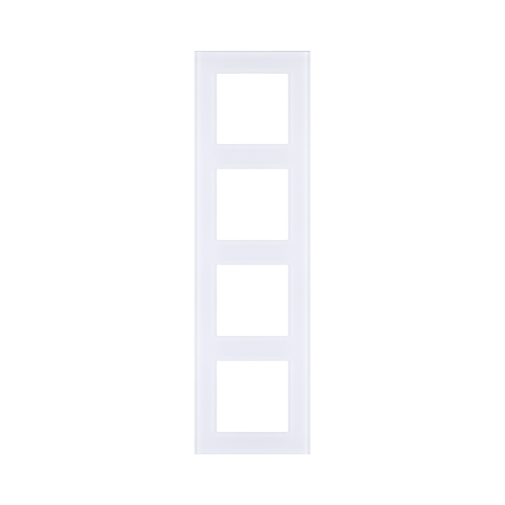 Рамка 4-постовая, стекло белый Kollinger Asthetik AS4WH