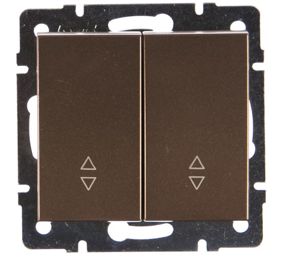 Выключатель проходной двойной Lezard Rain 703-3188-106