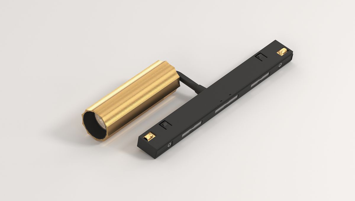 Трековый магнитный светильник Luminotti Genesis Spott Ribble L.305.10.4K.GL