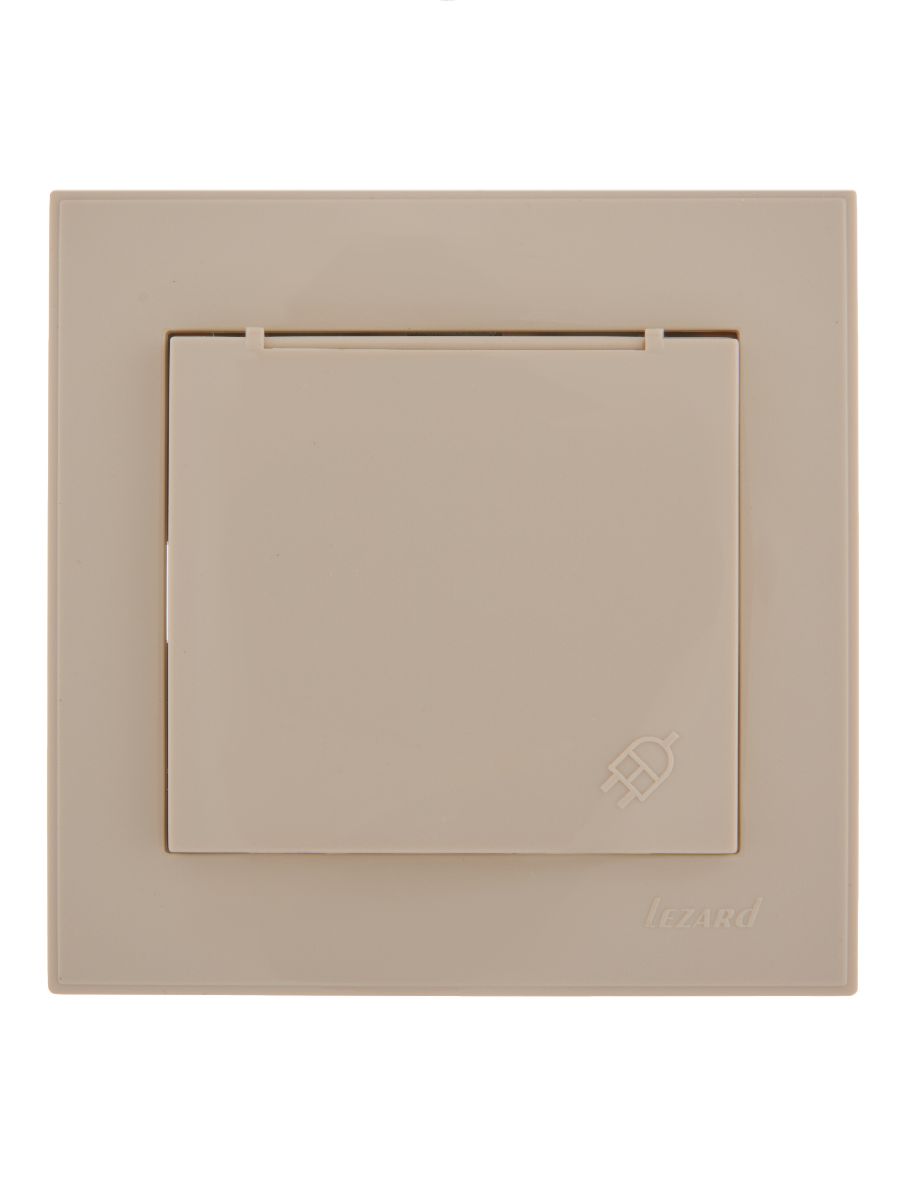 Розетка с/з с крышкой Lezard Rain 703-0303-123