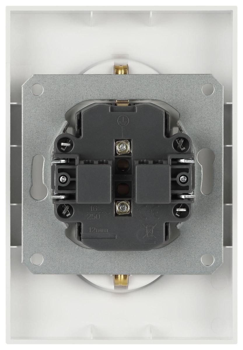 Розетка Эра Arktik 16-2104-04 двойная с заземлением 2X2P+E Schuko 16А-250В шампань Б0070447