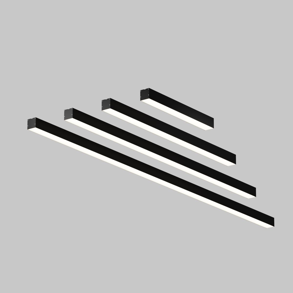 Линейный подвесной светильник Maytoni Technical 4000K 50x50 (Черный, 2 м) LL312032