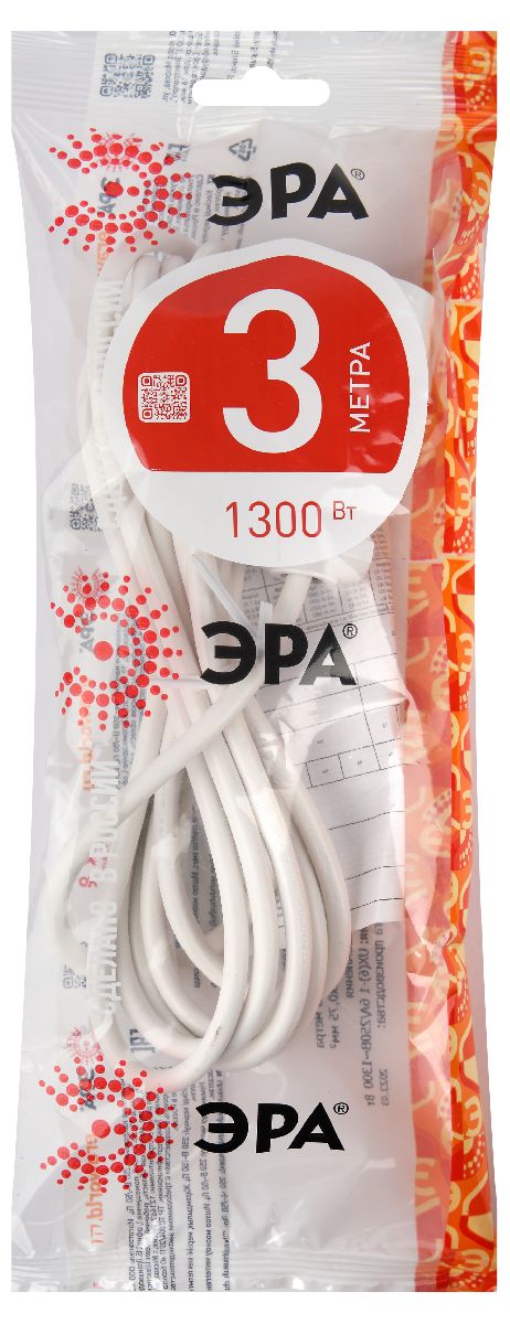 Удлинитель электрический Эра UX(6)-1-3m Б0039819