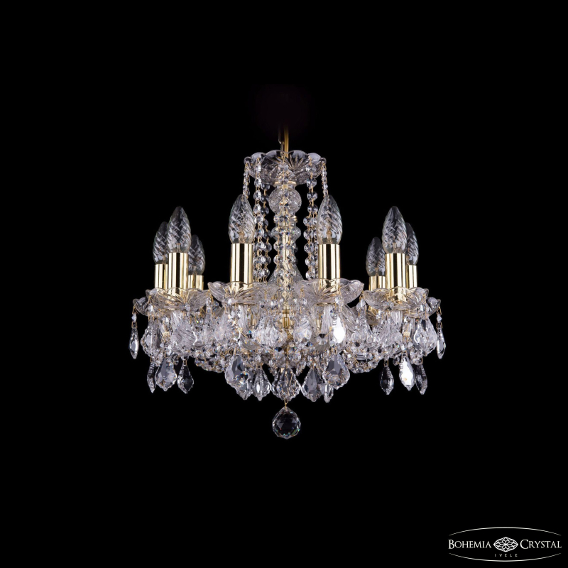 Подвесная люстра Bohemia Ivele Crystal 1402/10/141 G Leafs