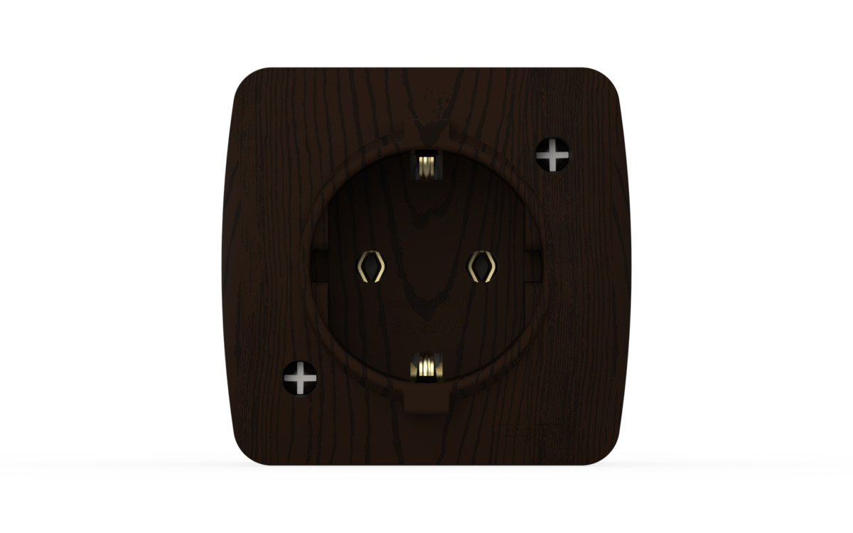 Розетка с заземлением ELBI Alsu 504-010400-217