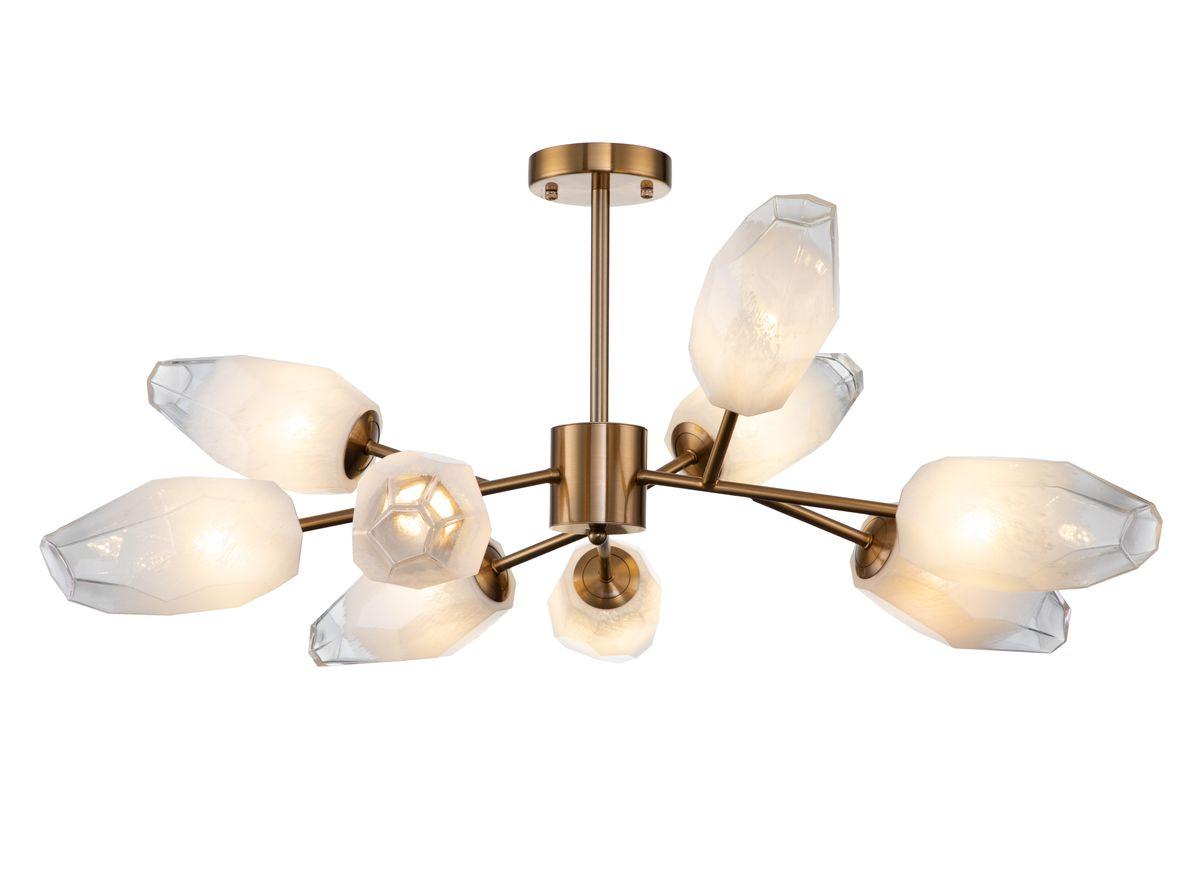 Люстра на штанге Indigo Boccio 13003/9C Brass V000004