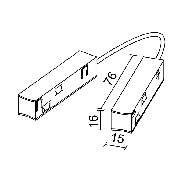 Коннектор угловой (гибкий) для магнитной системы Ledron TSM-LFH White 00000016874