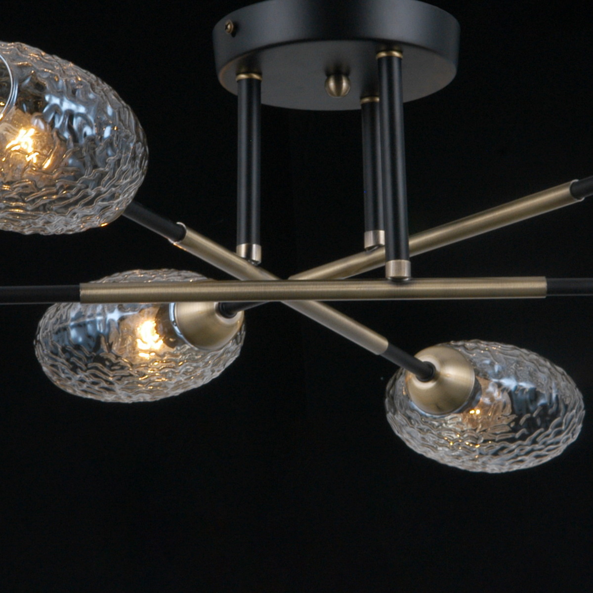 Люстра на штанге Illumico IL0255-6CSQ-79 BK AB