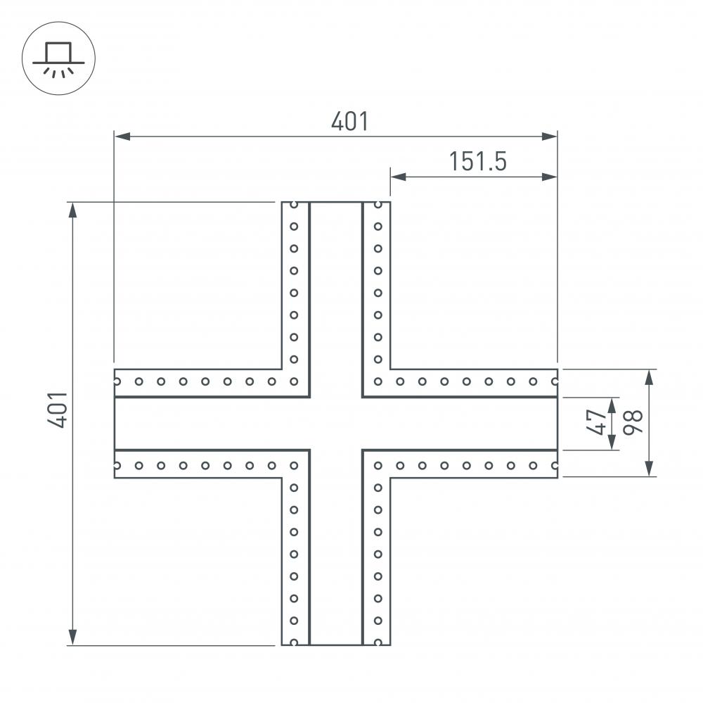 Соединитель профиля Arlight SL-LINIA 030109