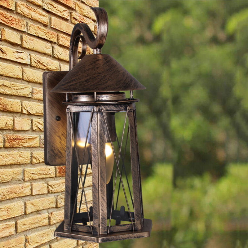 Уличный настенный светильник Reluce 08286-9.2-001U BKG