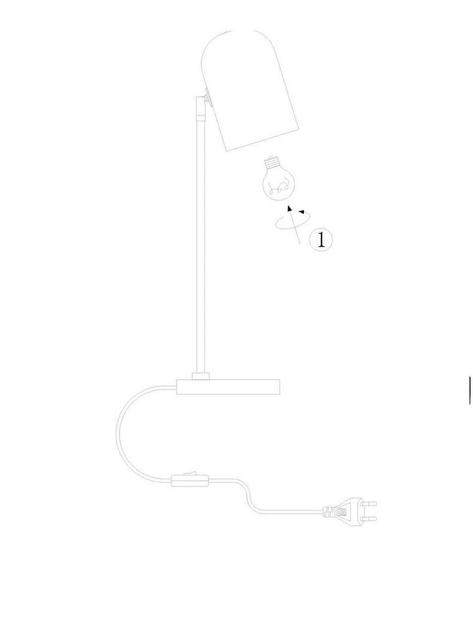 Настольная лампа Lucide Bliny 30592/01/17
