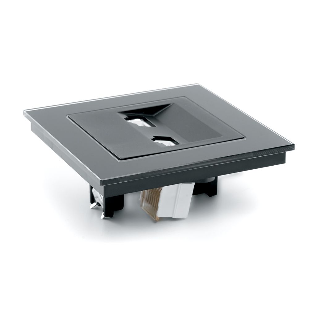 Розетка компьютерная 2-местная RJ-45 Stekker Катрин GLS00-7006-05 39509