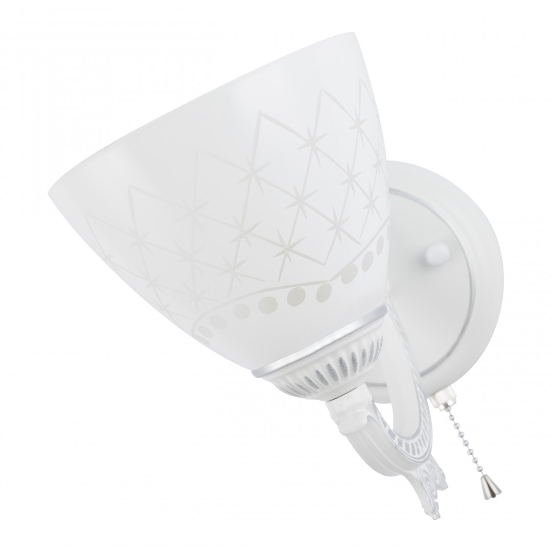 Бра с выключателем на корпусе Arte Milano 343837/1W WT+SL