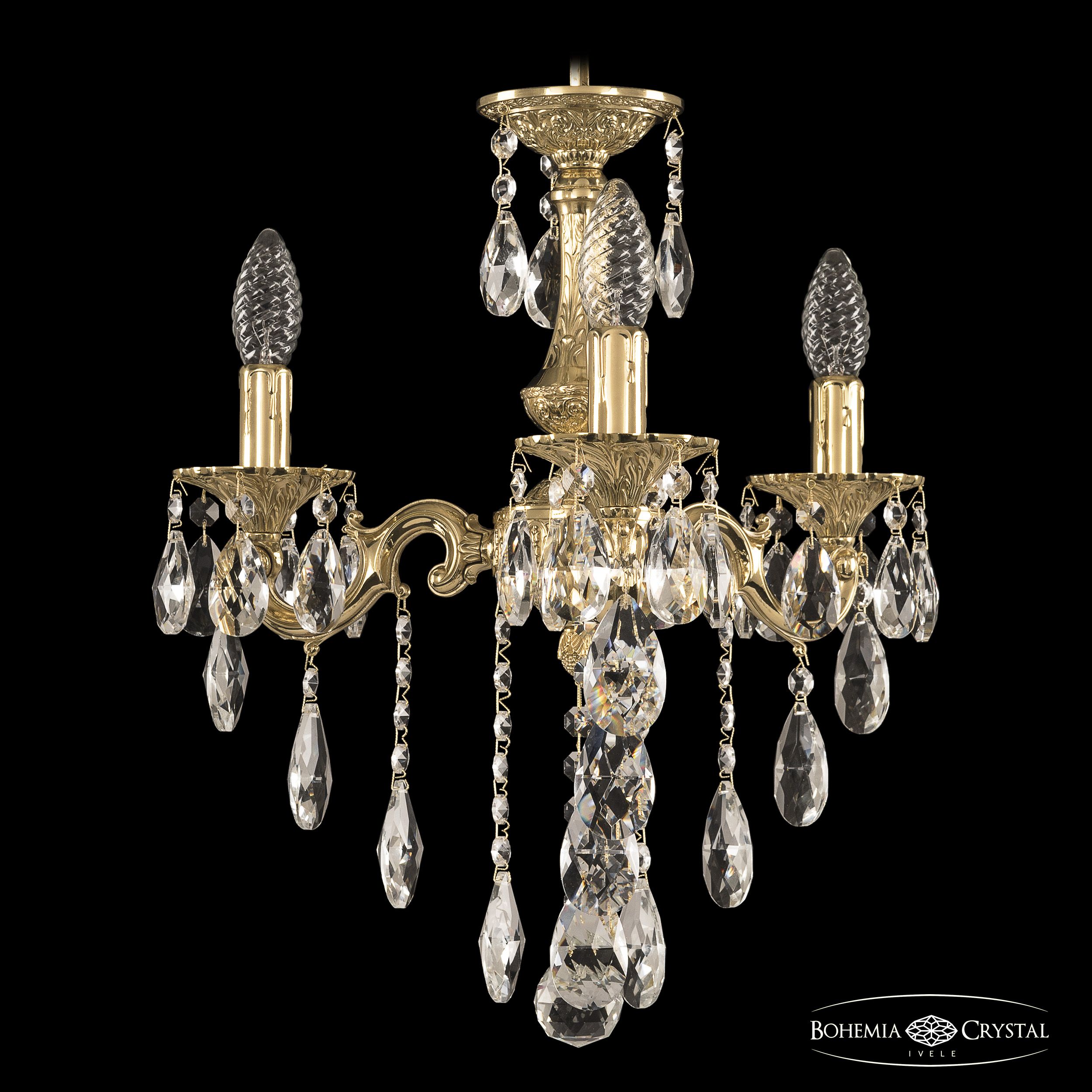 Подвесная люстра Bohemia Ivele Crystal Verona 72101/3/125 B G