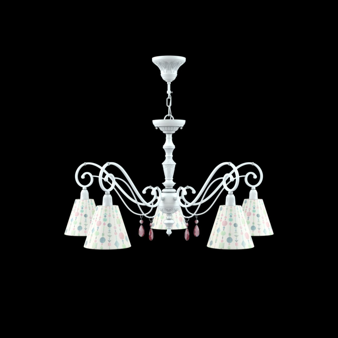 Подвесная люстра Lamp4you Classic E3-05-WM-LMP-O-17-CRL-E3-05-PK-DN