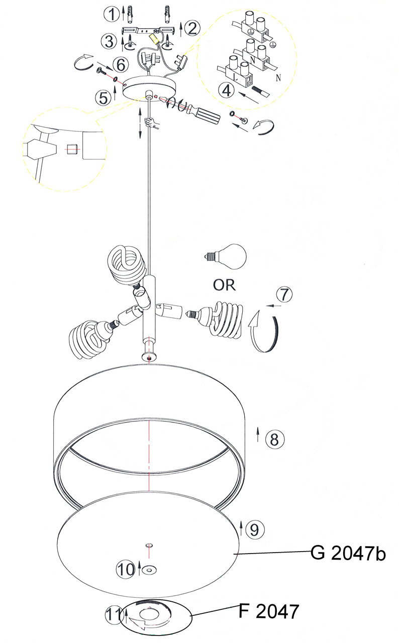 Подвесной светильник Odeon Light Salar 2047/3