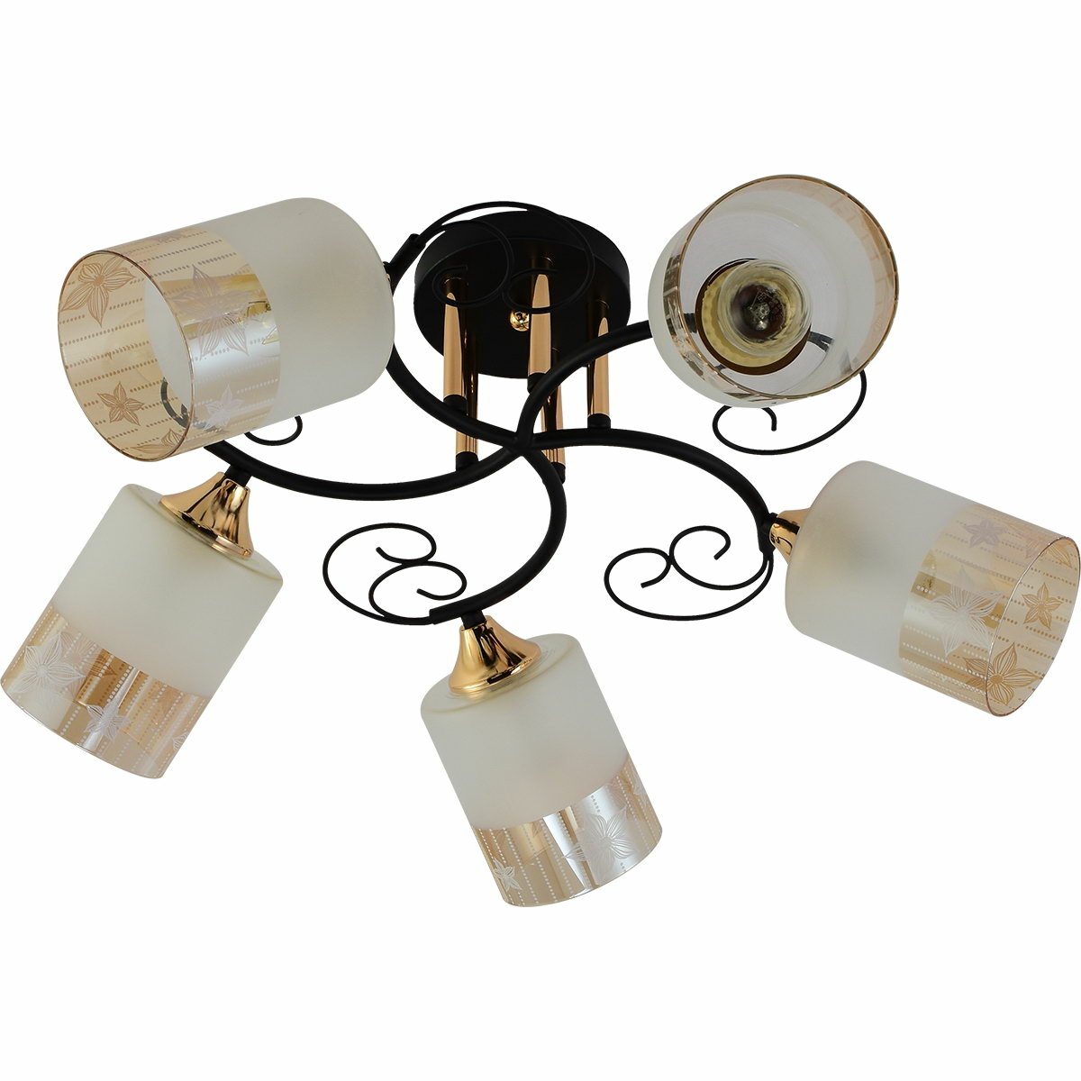 Люстра на штанге Reluce 01315-0.3-05 BK+FGD