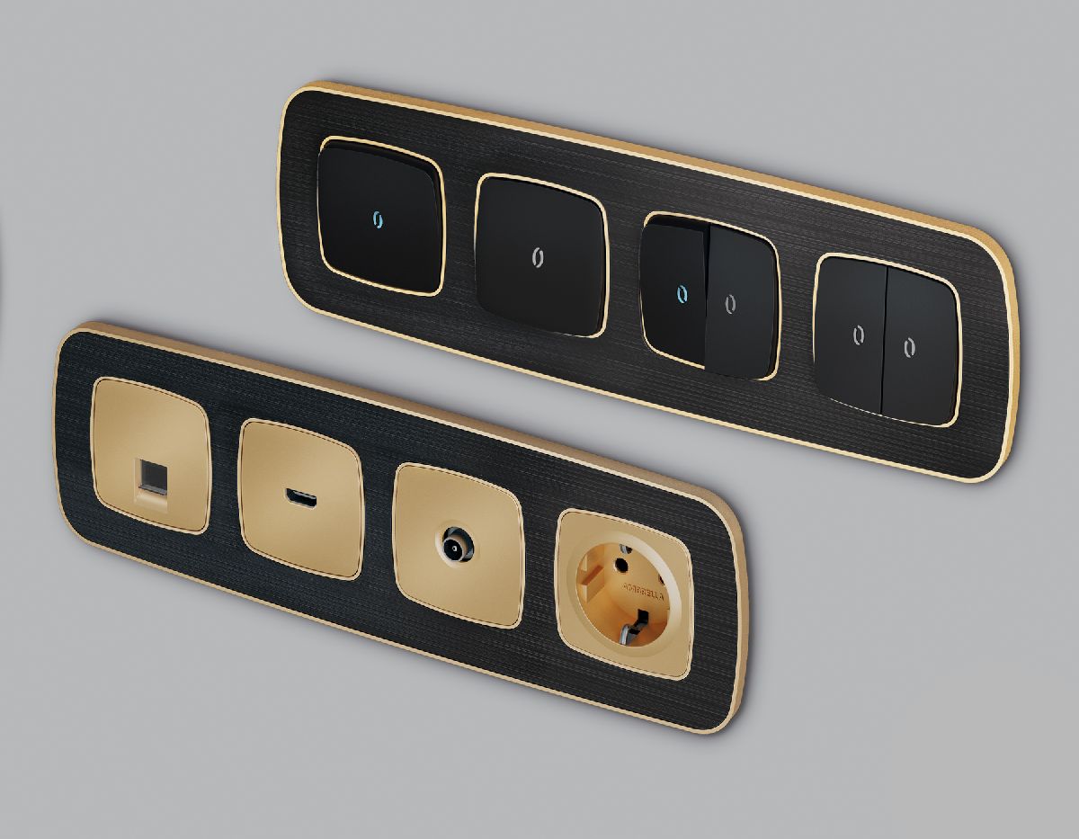 Рамка одноместная Ambrella Volt Coint OF640541