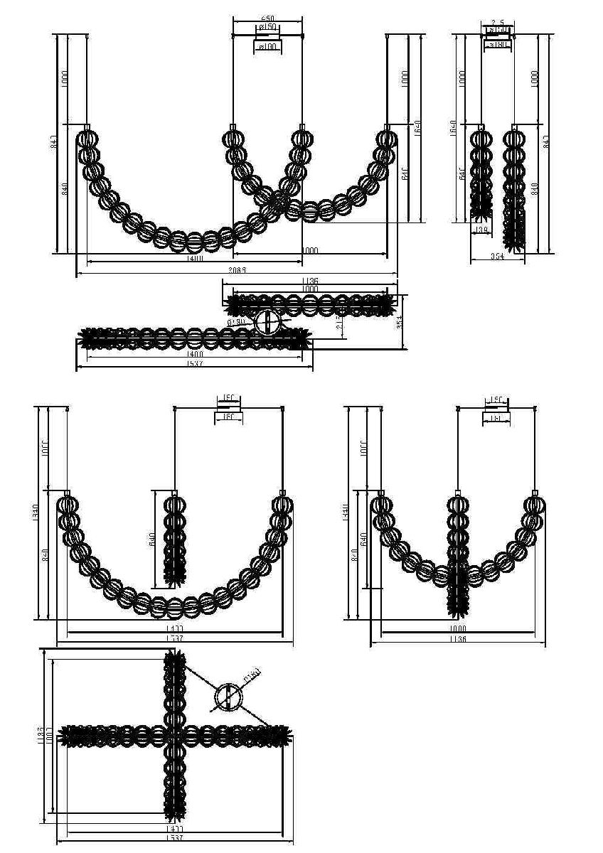 Подвесная люстра Maytoni Golden Cage MOD216PL-L55G3K