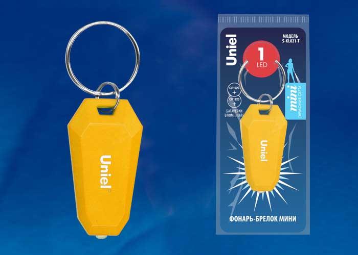Фонарь-брелок светодиодный (UL-00004095) Uniel Standard Mini от батареек S-KL021-T Green