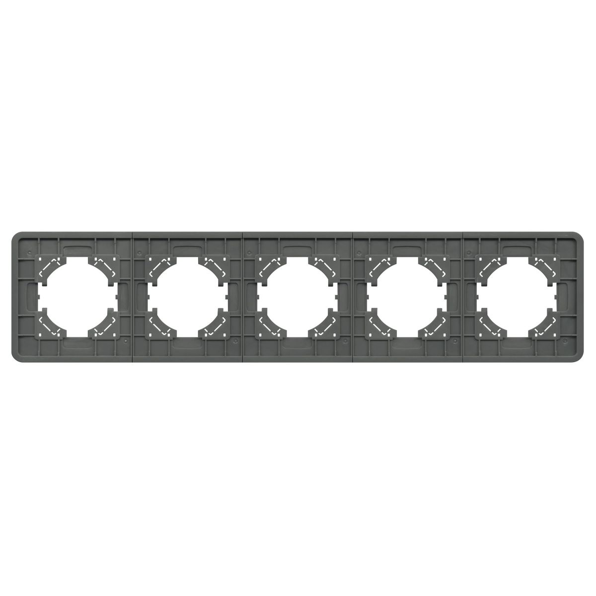 Рамка на 5 постов стеклянная Arlight FRM-OMALI-SFGS-5-GR 049722