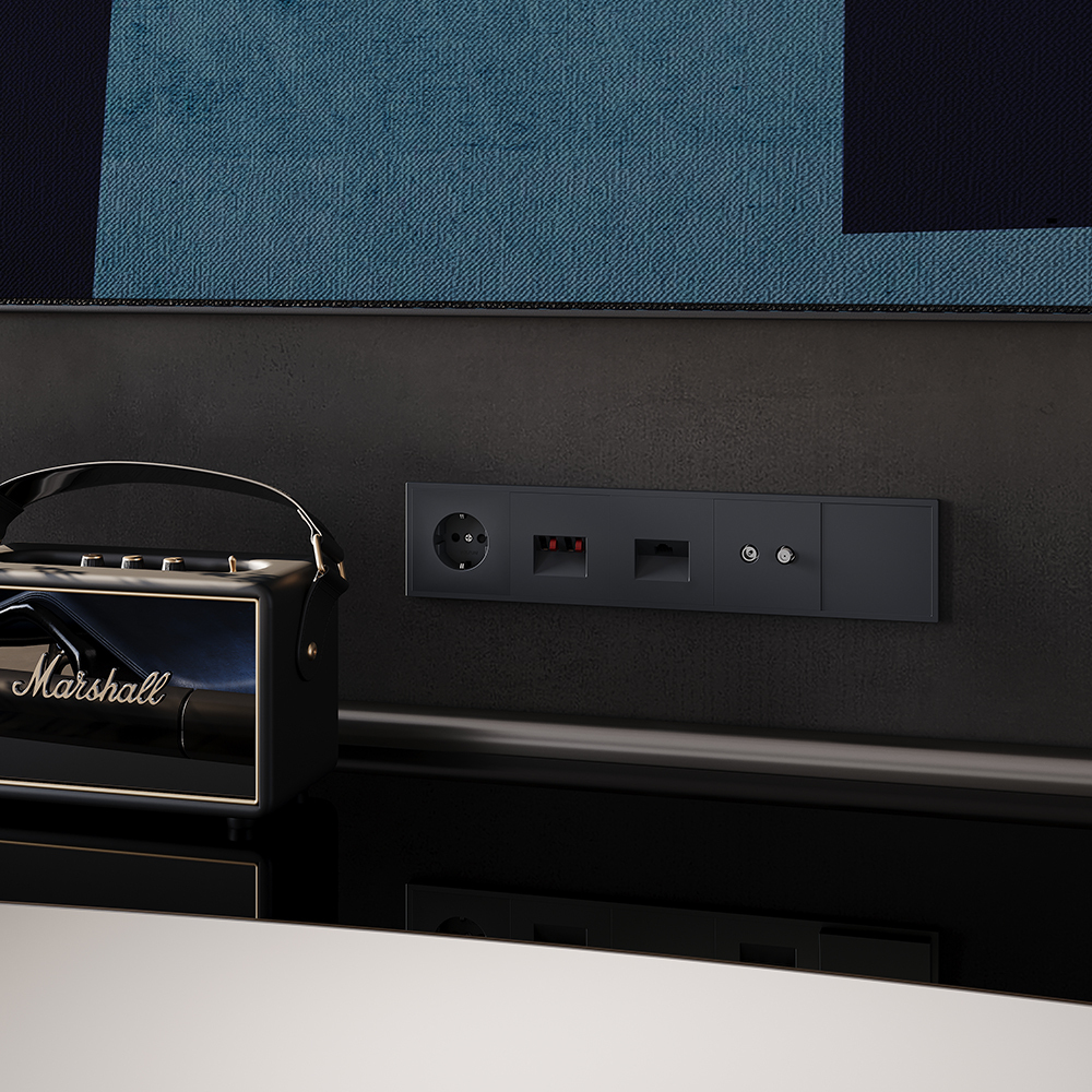 Розетка телевизионная Voltum S70 VLS060407 (графит)