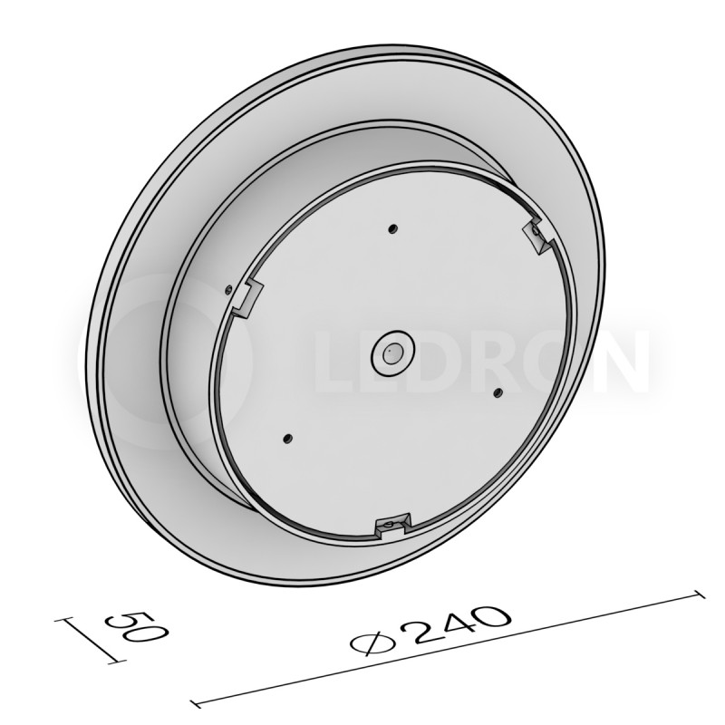 Светильник настенный LeDron GW-8663/24 BLACK 00000013251