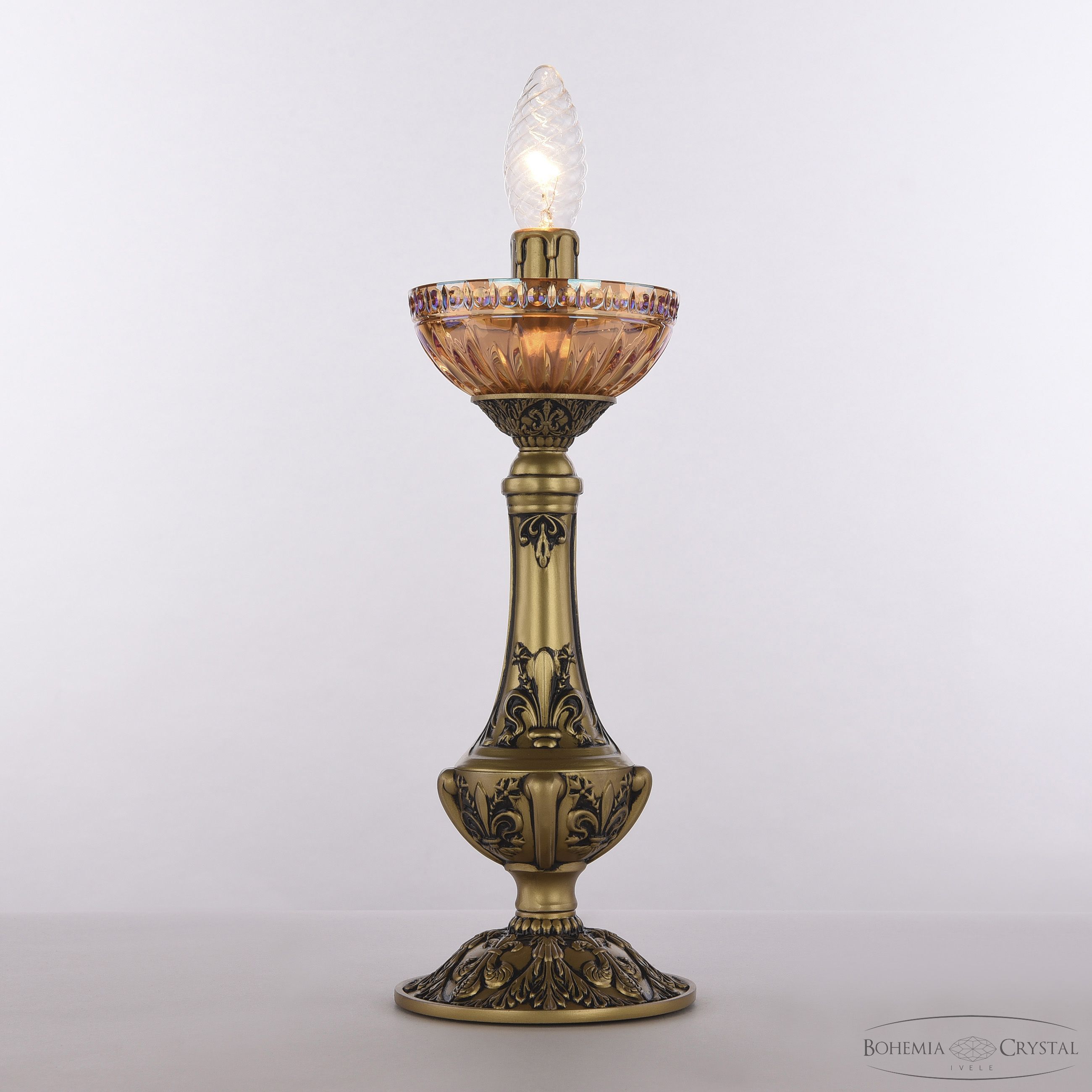 Настольная лампа Bohemia Ivele Crystal AL79100L/12 AGB P Shampan/M-1G