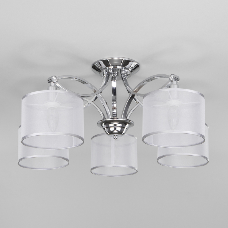 Потолочная люстра Eurosvet Fabiola 60124/5 хром Smart (60109/5)