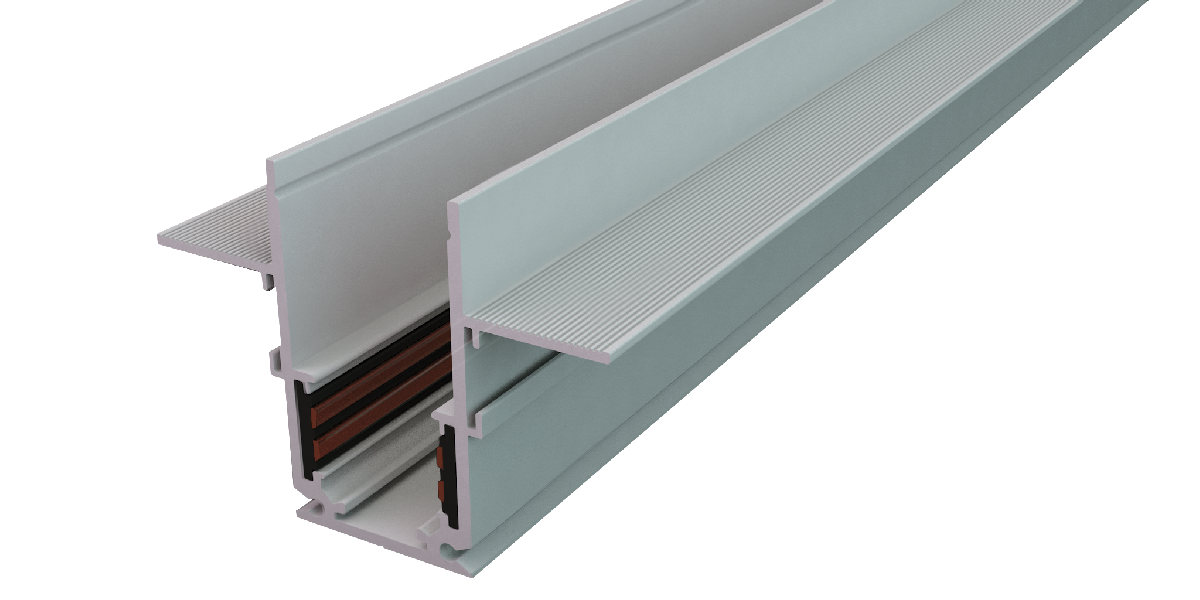 Шинопровод магнитный встраиваемый iLedex Vision 4822-65/48-2000-WH