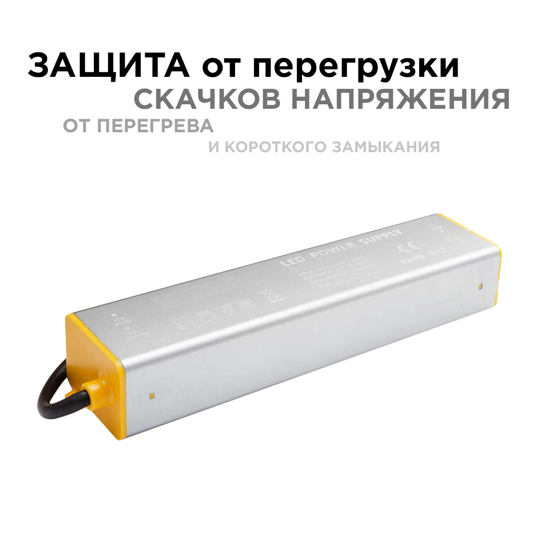 Блок питания Apeyron 12В 40Вт IP67 3,2А PS3-36