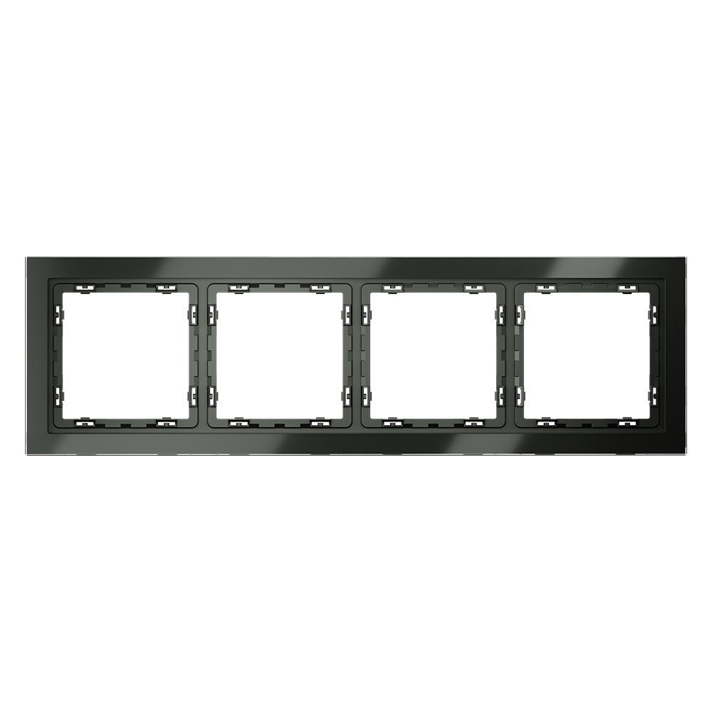 Рамка на 4 поста Voltum S70 VLS110406 (титан, стекло)