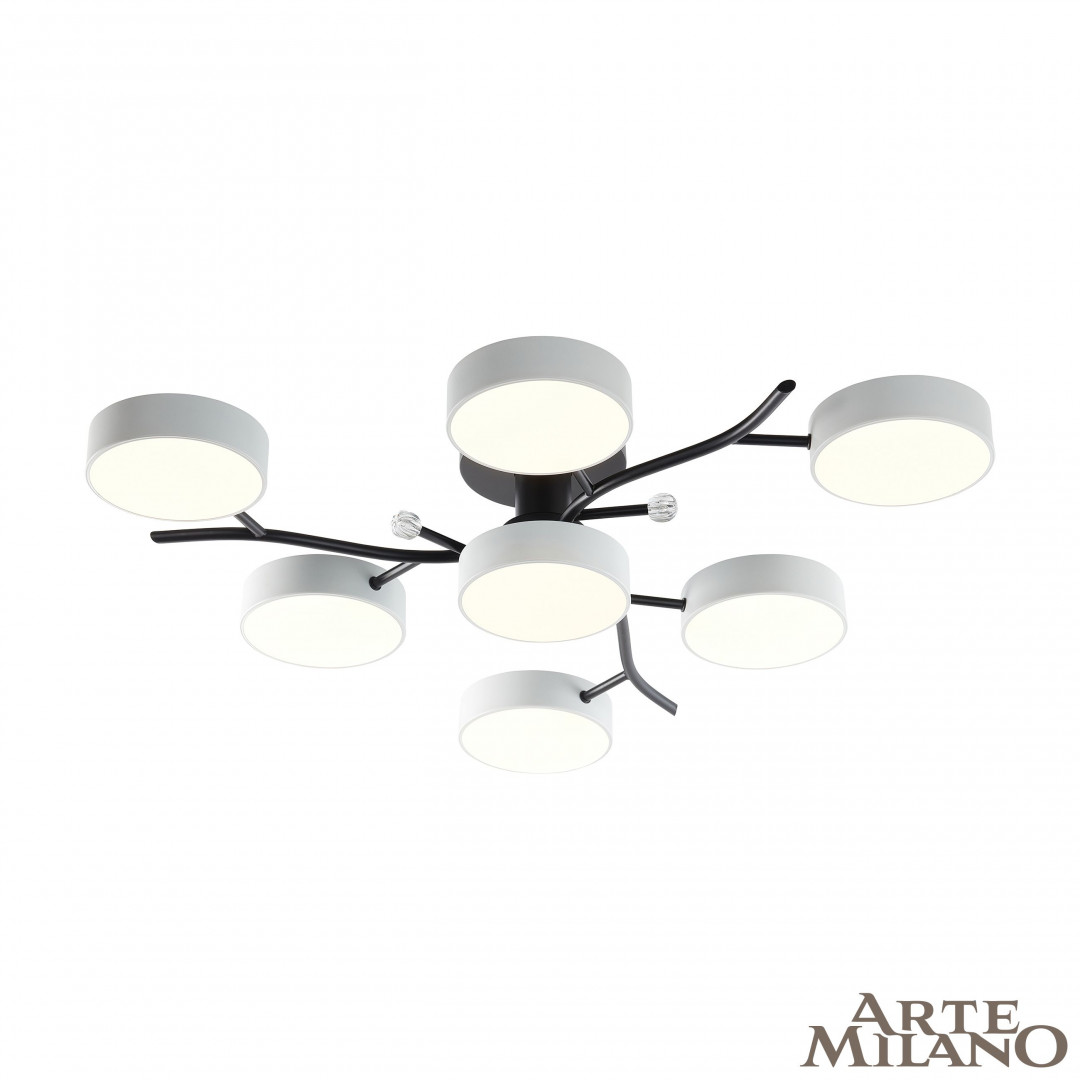 Потолочная люстра Arte Milano Ferrara 256606/6+1 Bk/Wh