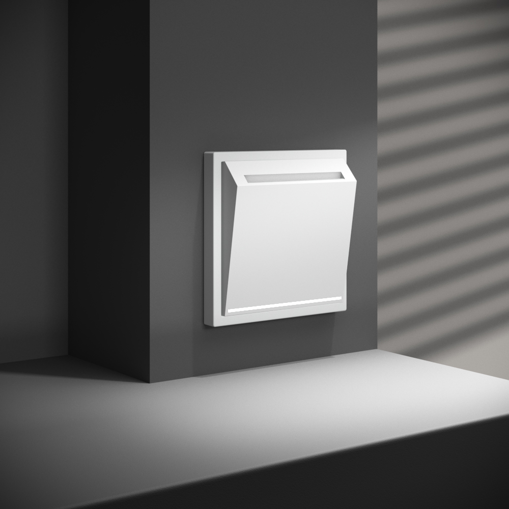 Выключатель встраиваемый Voltum S70 карточный 16А, (белый матовый) VLS010702