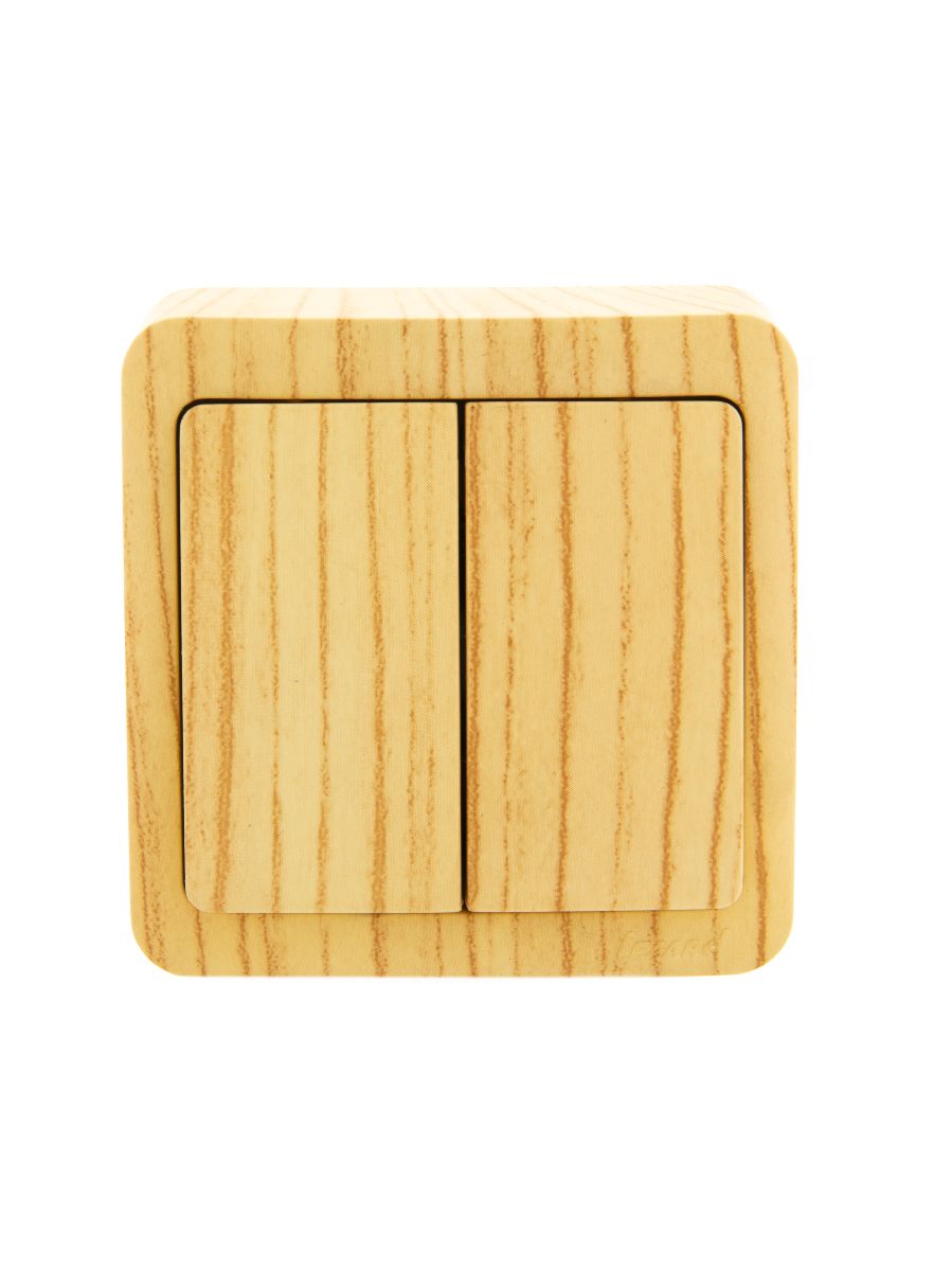 Выключатель двойной Lezard Viola 751-5200-101