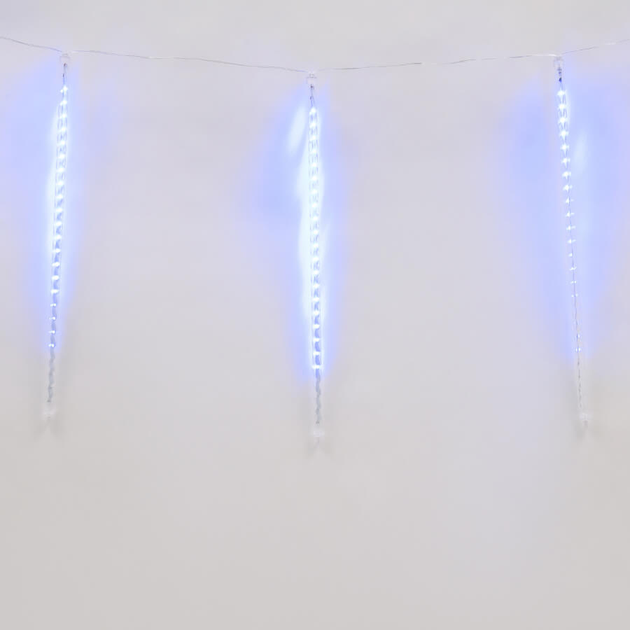 Уличная светодиодная гирлянда (UL-00000167) Uniel занавес 220V синий ULD-E1505-336/DTK BLUE IP44 TWISTED METEOR